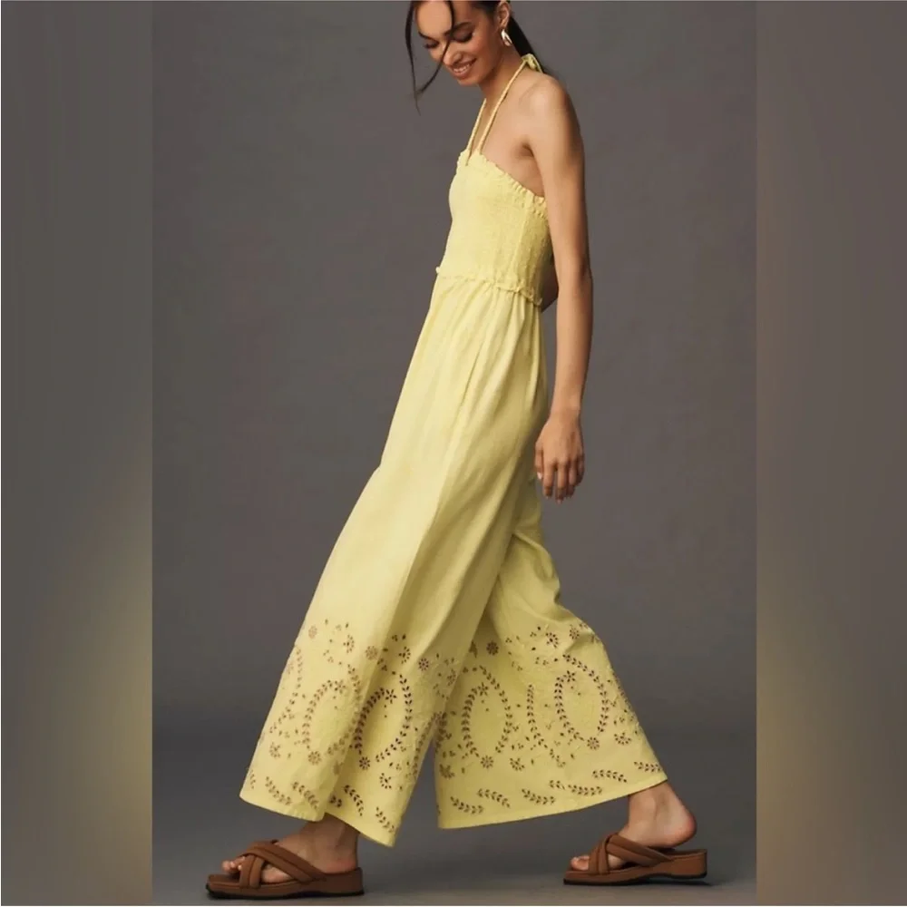 Anthropologie Yellow Jumpsuit - Picture 4 of 12